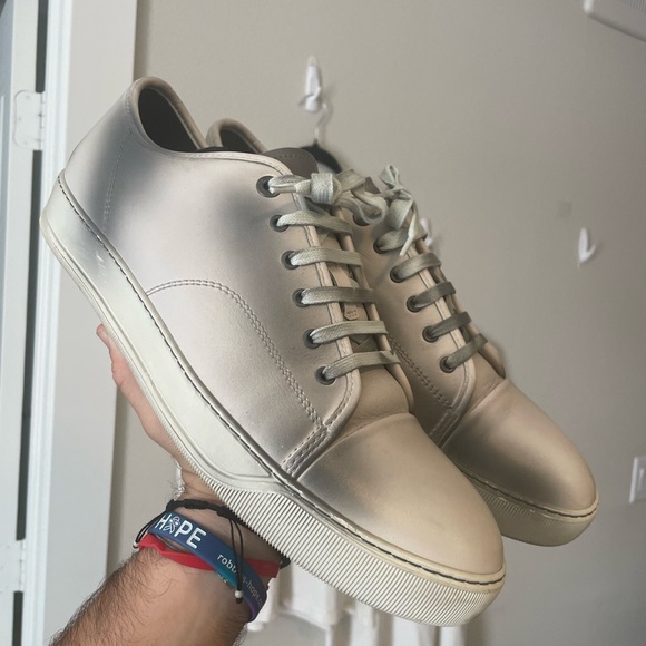 Lanvin Other - Lanvin DBB1 low-top Distressed Leather Sneakers